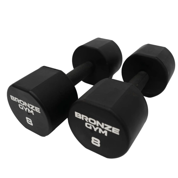 Набор термополиуретановых гантелей BRONZE GYM, 1-10 кг - 10 пар, шаг 1 кг