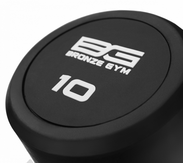 Штанга обрезиненная прямая Bronze Gym 10 кг BG-PA-BB-S10